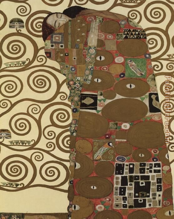 Gustav Klimt The Fulfillment (detail I)